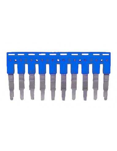 Altech JX1.5/10/BU Cavalier, raccordement rapide, 10 pôles, espacement 3,5 mm, bleu - Lot de 20