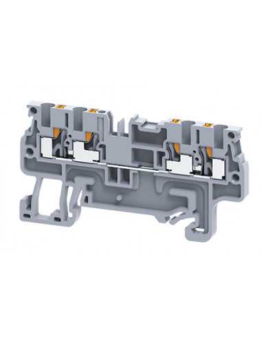 Altech CP1.5/4/R Bornier DIN, Push-In, 4 Conn - Lot de 100
