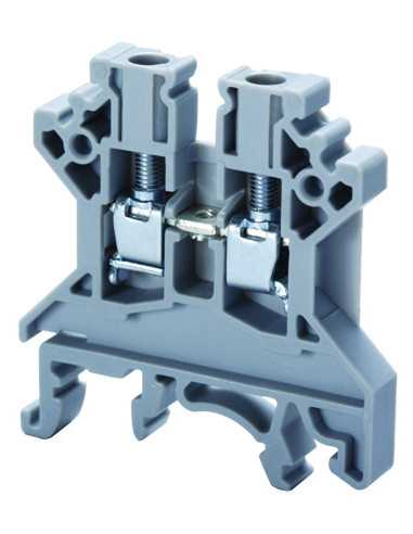 Altech CTS4U-N/G Borne de raccordement DIN, à vis, traversante - Lot de 100