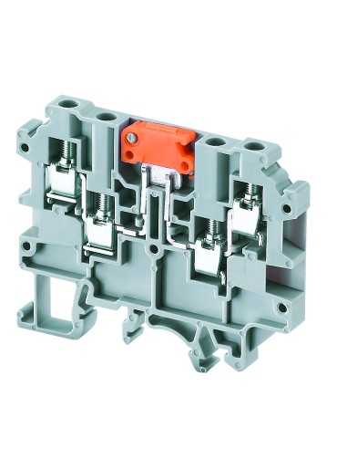 Altech CKT4U/4 Bornier DIN, Vis, Sectionneur - Lot de 100
