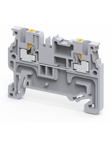 Altech CP1.5 bornes de rail DIN, Push-In, traversantes - Boîte de 100