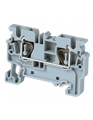 Altech CX4/O Bornier DIN, Ressort, Traversant - Lot de 100
