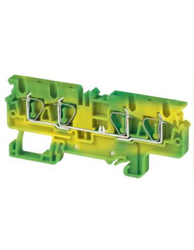 Altech CXG4/4 Bornier DIN, Ressort, Terre - Lot de 50