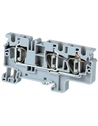 Altech CX6/3/Y Bornier DIN, Ressort, 3 Conn - Lot de 100