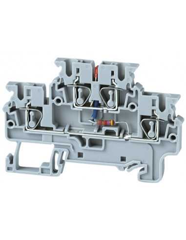 Bornier double étage Altech CXDL2.5(E)D1, à ressort - Lot de 50