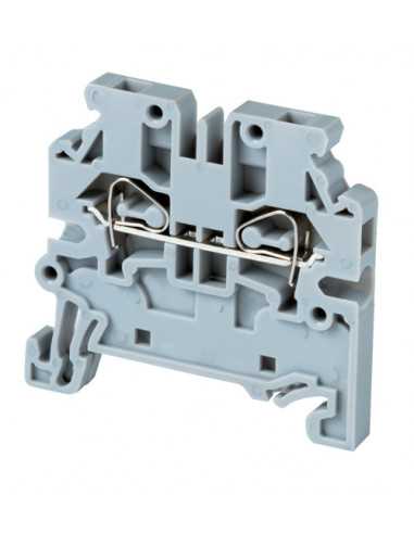 Bornier Altech CXS2.5/BU DIN, à ressort, traversant - Lot de 150