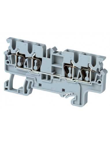 Altech CX2.5/4/G Bornier DIN, Ressort, 4 Conn - Lot de 100
