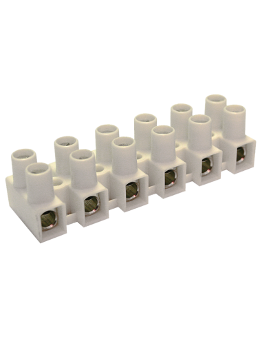 Altech HE10WPR/10 Eurostrip, 10 pôles, espacement 15 mm - Lot de 10