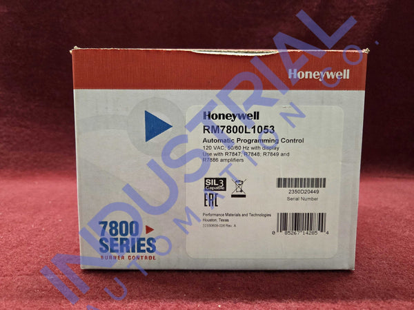 Honeywell RM7800L1053 New