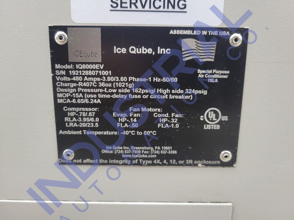 Ice Cube Cooling Systems Inc Iq8000Ev