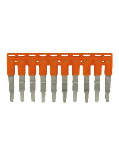 Altech JX2.5/10 Cavalier, Poussoir, 10 pôles, espacement 5 mm - Lot de 20