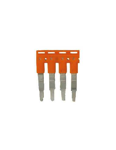 Altech JX2.5/4 Jumper, raccord push-in, 4 pôles, espacement de 5mm - Paquet de 50