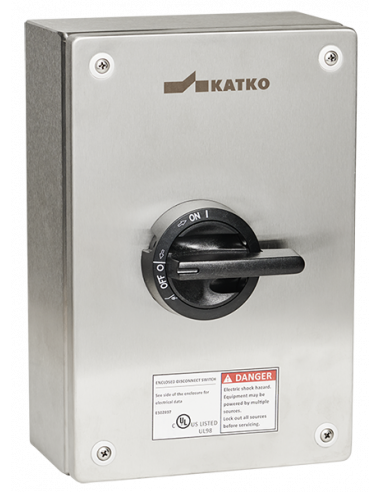 Altech KER460UL98 INTERRUPTEUR DE COUPLAGE EN ACIER INOXYDABLE, 4 PÔLES