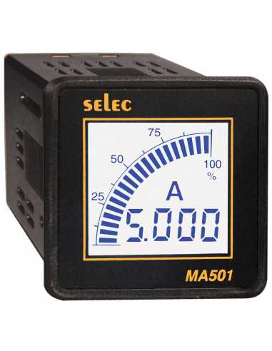 Altech MA501-110V-CU Ampèremètre, 1/16 DIN, LCD