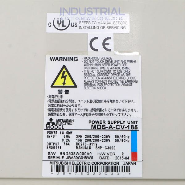 Mitsubishi MDS-A-CV-185 - New