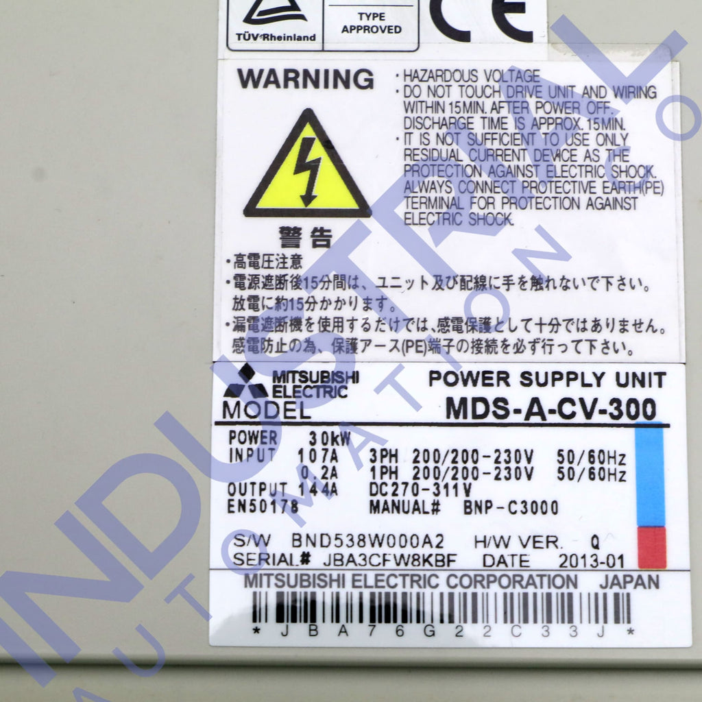 Mitsubishi MDS-A-CV-300 - IAC Certified Refurbished