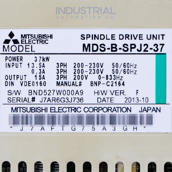 Mitsubishi MDS-B-SPJ2-37 - New