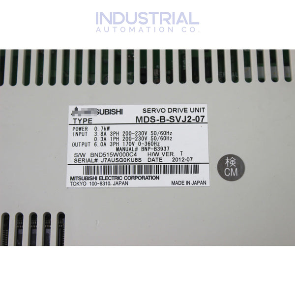 Mitsubishi MDS-B-SVJ2-07 - New