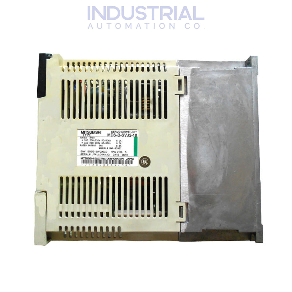 Mitsubishi MDS-B-SVJ2-10 IAC Certified Refurbished