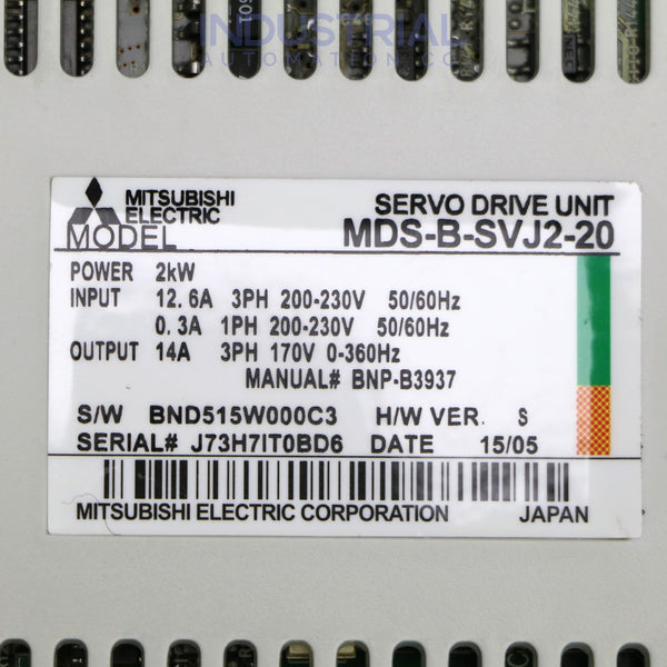 Mitsubishi MDS-B-SVJ2-20