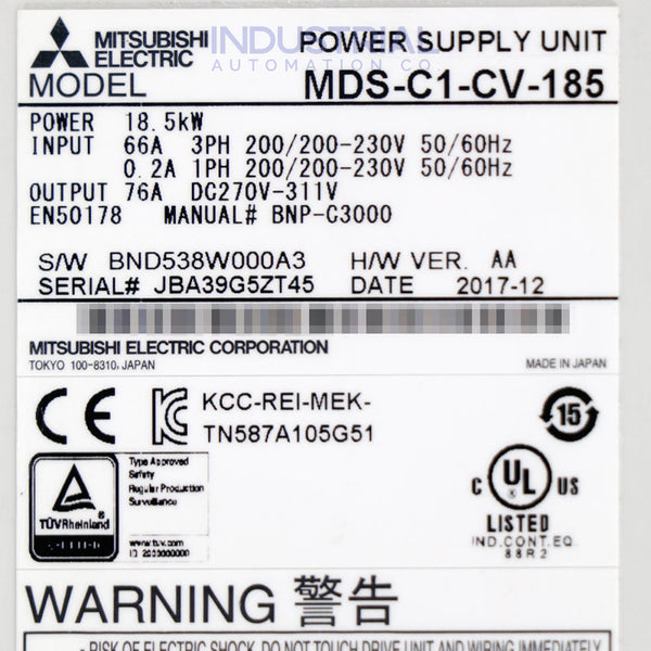 Mitsubishi MDS-C1-CV-185