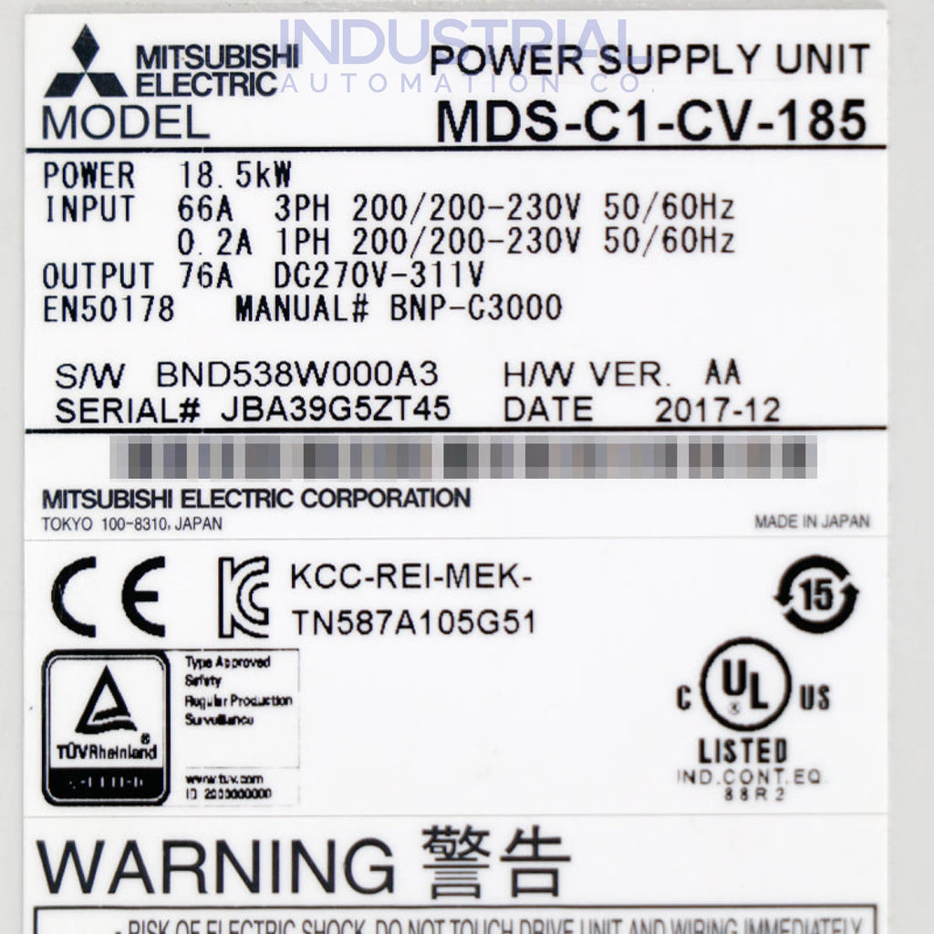 Mitsubishi MDS-C1-CV-185