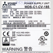 Load image into Gallery viewer, Mitsubishi MDS-C1-CV-185