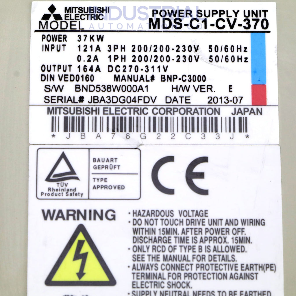 Mitsubishi MDS-C1-CV-370 IAC Certified Refurbished