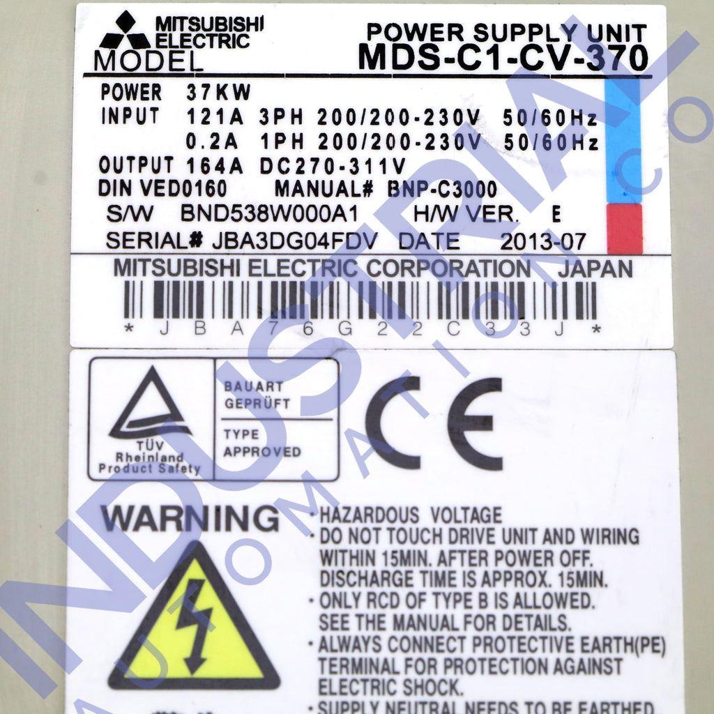 Mitsubishi MDS-C1-CV-370 IAC Certified Refurbished
