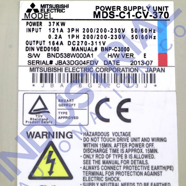 Mitsubishi MDS-C1-CV-370 IAC Certified Refurbished