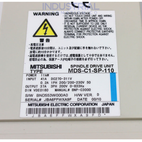 Mitsubishi MDS-C1-SP-110 IAC Certified Refurbished