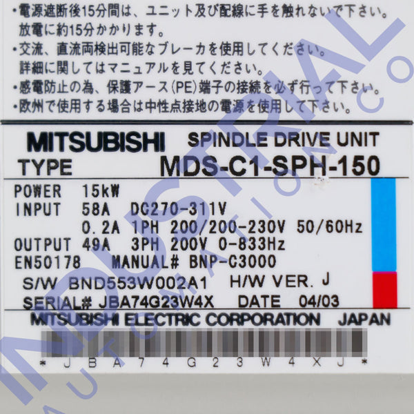 Mitsubishi MDS-C1-SPH-150 IAC Certified Refurbished