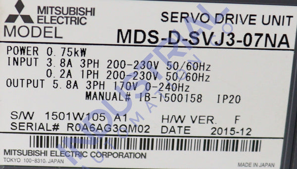 Mitsubishi Mds-D-Svj3-07Na