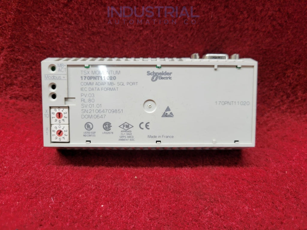 Modicon 170PNT11020 IAC Certified Refurbished