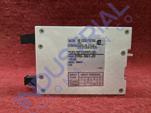 Moore Industries SIY/PRG/4-20MA/10-42DC-VTD[DIN] IAC Certified Refurbished