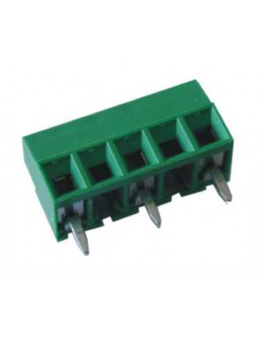 Bornier pour CI Altech MV134-7,62-V-L, 7,62 mm, 4 pôles, câblage avant, vert - Lot de 100