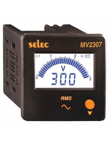 Altech MV2307-110V-CU Voltmètre, 72x72, Écran LCD
