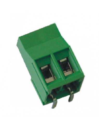 Bornier pour CI Altech MV464-6,35-H, 6,35 mm, 4 pôles, entrée fil par le haut, vert - Lot de 100