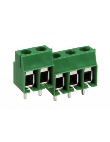 Altech MVE117-7,5-V Bornier CI, 7,50mm, 7 pôles, raccordement avant, vert - Lot de 100