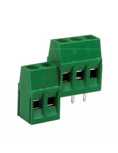 Altech MVE2517-5-V-L Bornier CI, 5,00mm, 17 Pôles, Câblage frontal, vert - Lot de 50