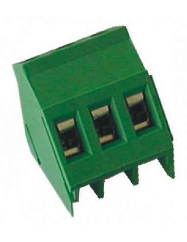 Altech MI-253 (45) PCB Term Blk, 5.08mm, 3 Pole, 45°, green - Pack of 100
