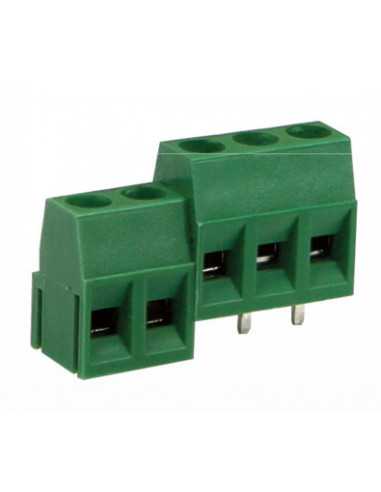 Altech MVS-158 Bornier CI, 5,00 mm, 8 pôles, câblage avant, vert - Lot de 100