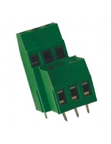 Altech MVD-254 Bornier CI, 5,08 mm, 8 pôles, double niveau, vert - Lot de 100