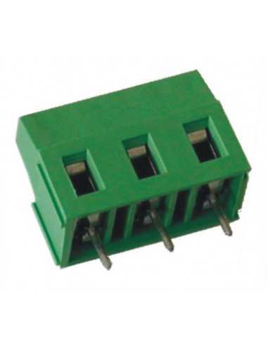 Altech MV-273 Bornier CI, 7,50 mm, 3 pôles, câblage frontal, vert - Lot de 100