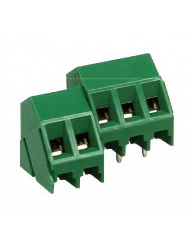 Altech MVS-1518 (35) Bornier CI, 5,00 mm, 18 pôles, 35°, vert - Lot de 50