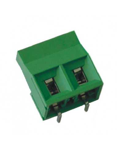 Altech MV499-9,52-H Bornier CI, 9,52mm, 9 Pôles, Entrée par le haut, vert - Lot de 100
