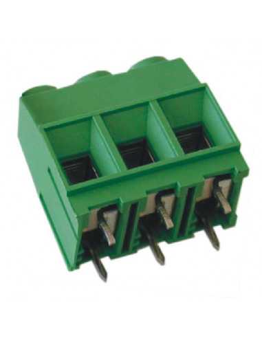 Bornier CI Altech MV-1018, 10,16mm, 18 pôles, fil avant, vert - Lot de 50