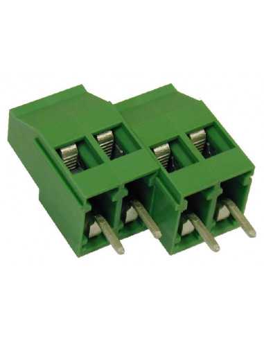 Altech MVST254-5,08-V Bornier CI, 5,08mm, 4 pôles, câblage frontal, vert - Lot de 100