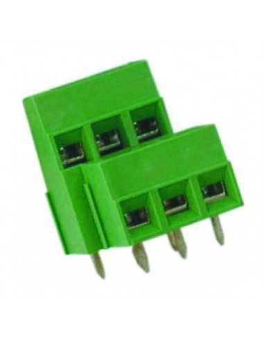 Altech MVD-1524 (5,00) Bornier CI, 5,00 mm, 48 pôles, double niveau, vert - Lot de 50
