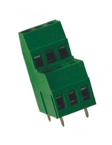 Altech MVDKB-2512 Bornier CI, 10,16mm, 24 Pôles, Double Niveau, vert - Lot de 50